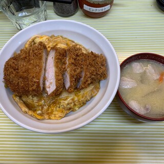 とんかつ檍のカレー屋 いっぺこっぺ - 檍の上かつ丼（卵でとじない最高峰のかつ丼！！）