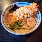 ぷりうまうどん ふる里 - 天ぷらうどん(並)