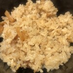 麺屋一燈 - 帆立貝柱のバター醤油炊き込みご飯