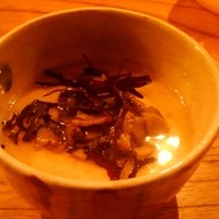 魚菜料理 縄屋 - やまどりたけと酒かすの茶碗蒸し