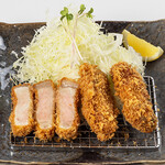 Tonkatsu Sakuratei - 季節限定_カキフライ＆ロースかつ定食