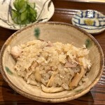 勢麟 - 松茸と地鶏の炊き込みご飯