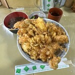 Donhyara - かき揚げ天丼 900円