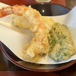 天乙 - ランチ　上天ぷら定食　2,800円　(海老・野菜)