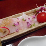 青蓮院門跡前 月おか - 甘鯛刺身