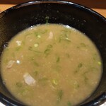 中華蕎麦 ひら井 - スープ割にするとカレー風味が薄くなりよりマイルドに