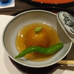 割烹 清風 - 蒸し物（カボチャシンジョウ）