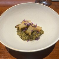 馳走西健一 - 鮑のリゾット　もち麦と共に