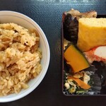 魚ばぁさんの食堂 おくどさん - 料理写真:鶏ごぼうごはん＆おかず満喫盛り