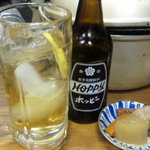 角一 - ホッピーと突き出し