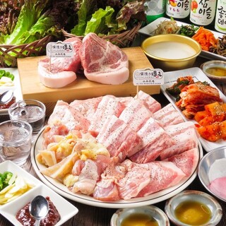 山西牧場の常陸の輝き、A5の和牛や一品料理のコースが多彩◎