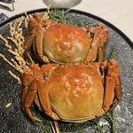 中国飯店 富麗華 - 上海蟹のオスとメス
