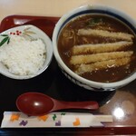 そば処ふでむら - ｶﾂｶﾚｰ南そば1180円