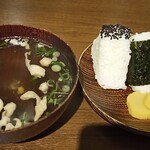 骨付鳥 一鶴 - むすびとスープ。業務用っぽいのよね