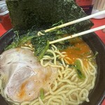 Hifumiya - 豆板醤絡めのほうれん草とのりで麺を包んで食べるの好き｡