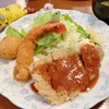 洋食の赤ちゃん - 料理写真:ビフカツ＆エビフライ＆海老クリームコロッケ