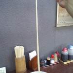 この通り1本がメチャメチャ長いｗｗ写真は箸のとこで折り返してるので、真っ直ぐにすればこの2倍の長さ。１ｍ以上あるｗｗ