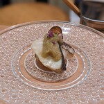 鮨 たつ也 よしかわ - サワラの焼物 ナスのペーストかけ