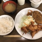 キッチン大正軒 - メンカラ定食　上から