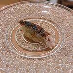 鮨 たつ也 よしかわ - サンマの炙り