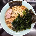 Uma Iramen Shoppu Matsuo Katen - 2023年8月　ネギラーメン＋トッピングわかめ　800＋100円