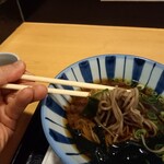 勝太郎 ぼんち - そば麺アップ