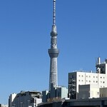 こひる庵 - 天気良かったからスカイツリーがよく見えた(๑˃̵ᴗ˂̵)