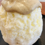 こひる庵 - 本日の味見氷　ほうじ茶きなこクリーム