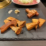 焼肉燻処 Ryu - 燻製３種盛(ベーコン、チーズ、エリンギ)