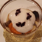 トゥ・ラ・ジョア - 天然の茸と生ウニのお浸し　(2013/10)