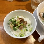 まるきんラーメン - R5.10  焦がしチャーシューご飯