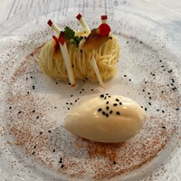 ミクニ ヨコハマ - サツマイモのモンブランとアイスクリーム