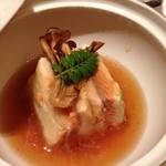 個室会席 北大路 - 秋鮭の博多蒸し