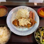 やきとり道場 - 日替わりランチ(チキン南蛮)650円