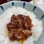 焼肉幸泉 - ユッケのお供のごはん