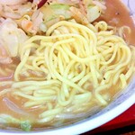 一番亭 - 味噌やさいラーメン　(麺)