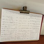 オステリア トレ パッツィ - とある日のメニュー表