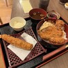 Sakura Tei - カツ丼とジャンボ海老フライ定食