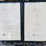 リストランテ カーサ瀬戸内 - お店の外に掲載されているメニュー