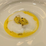 リストランテ カーサ瀬戸内 - とうもろこしのスープ/帆立のソテー