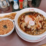 Menkoubou Kiwamiya - きわみらランチ　スープはブラック、麺は尾道麺！