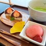 無碍山房 - いちご大福ドリンクセット（季節限定）