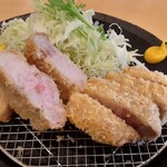 Shiroi Tonkatsu Zenkou - D定食ロース・バラ1300円