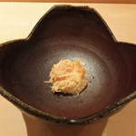 すゝき野 鮨金 - 毛蟹のバフン雲丹和え