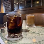 珈琲館シャガァル - アイスコーヒーとカプチーノいただきました！