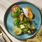 Avocado toast - with fresh coriander and lime