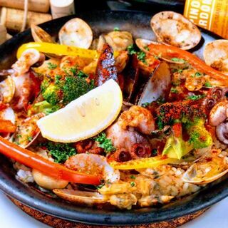 Luxurious Seafood ◆◇ Seafood paella◇◆ makes you feel like Spain♪