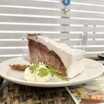 コテカフェ - 娘　チョコレートムース。デリで軽めにしたと思ったら帳尻合わせるね〜