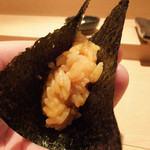 すゝき野 鮨金 - バフン雲丹海苔巻き