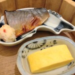 界 長門 - 焼き魚、玉子焼き